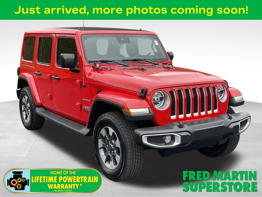 Used 2022 Jeep Wrangler Unlimited Sahara w/ LED Lighting Group AWD/4WD 360° Tour