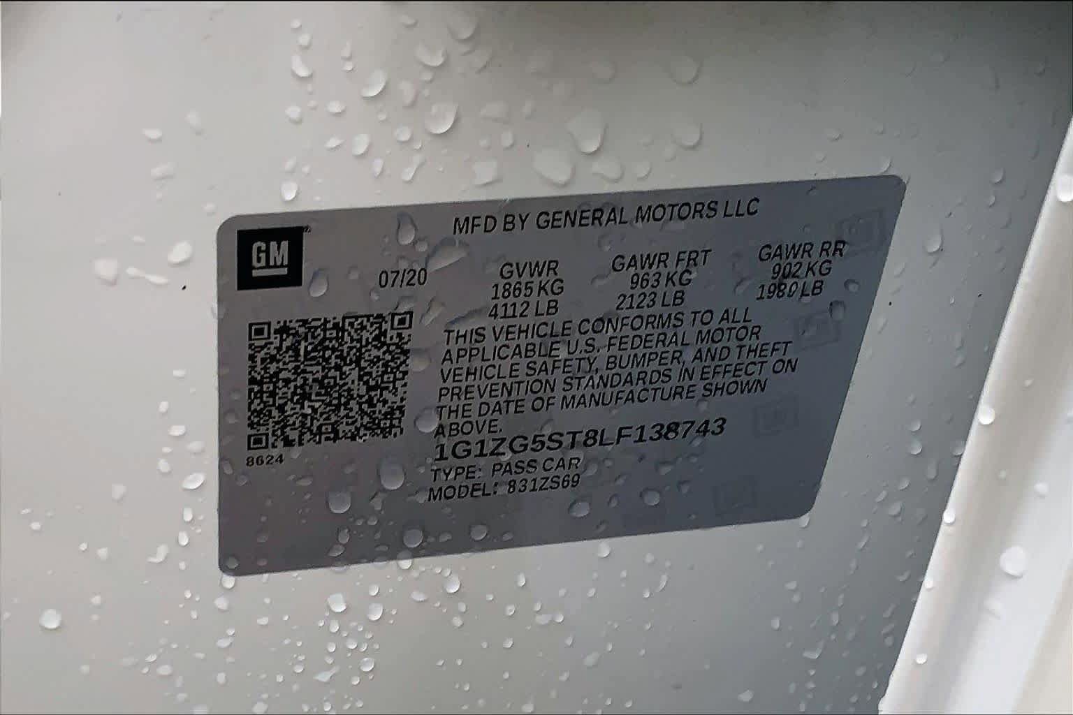 Used 2020 Chevrolet Malibu RS w/ LPO, Convenience Package 1 FWD image 32