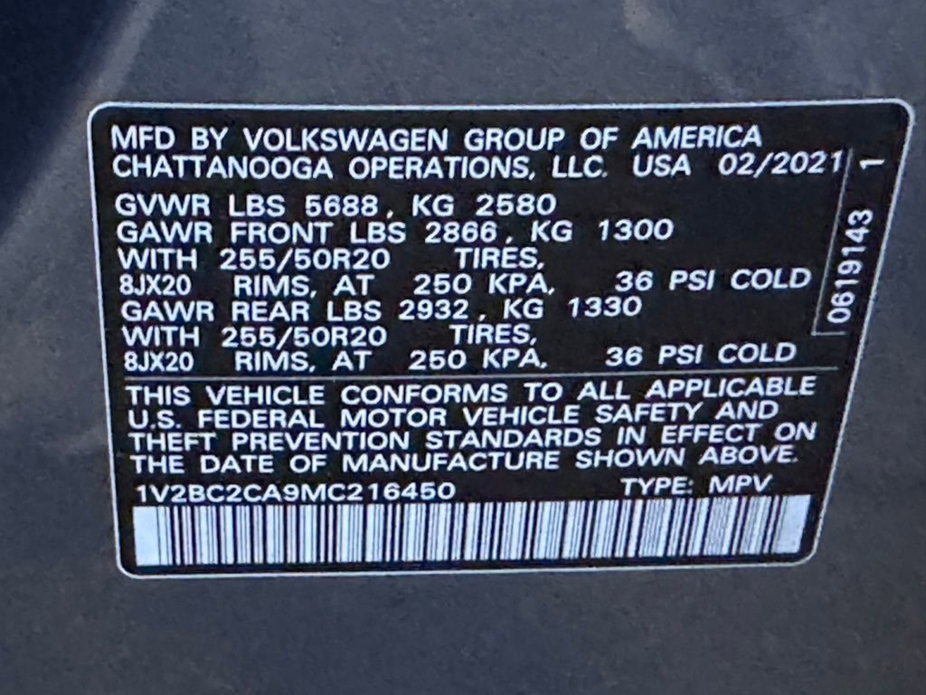 Used 2021 Volkswagen Atlas Cross Sport SEL image 43