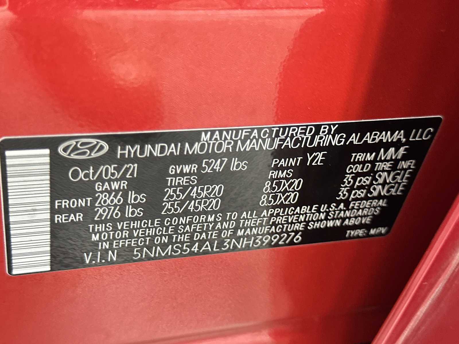 Certified 2022 Hyundai Santa Fe Calligraphy image 28