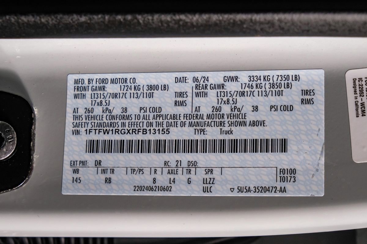 Used 2024 Ford F150 Raptor image 62