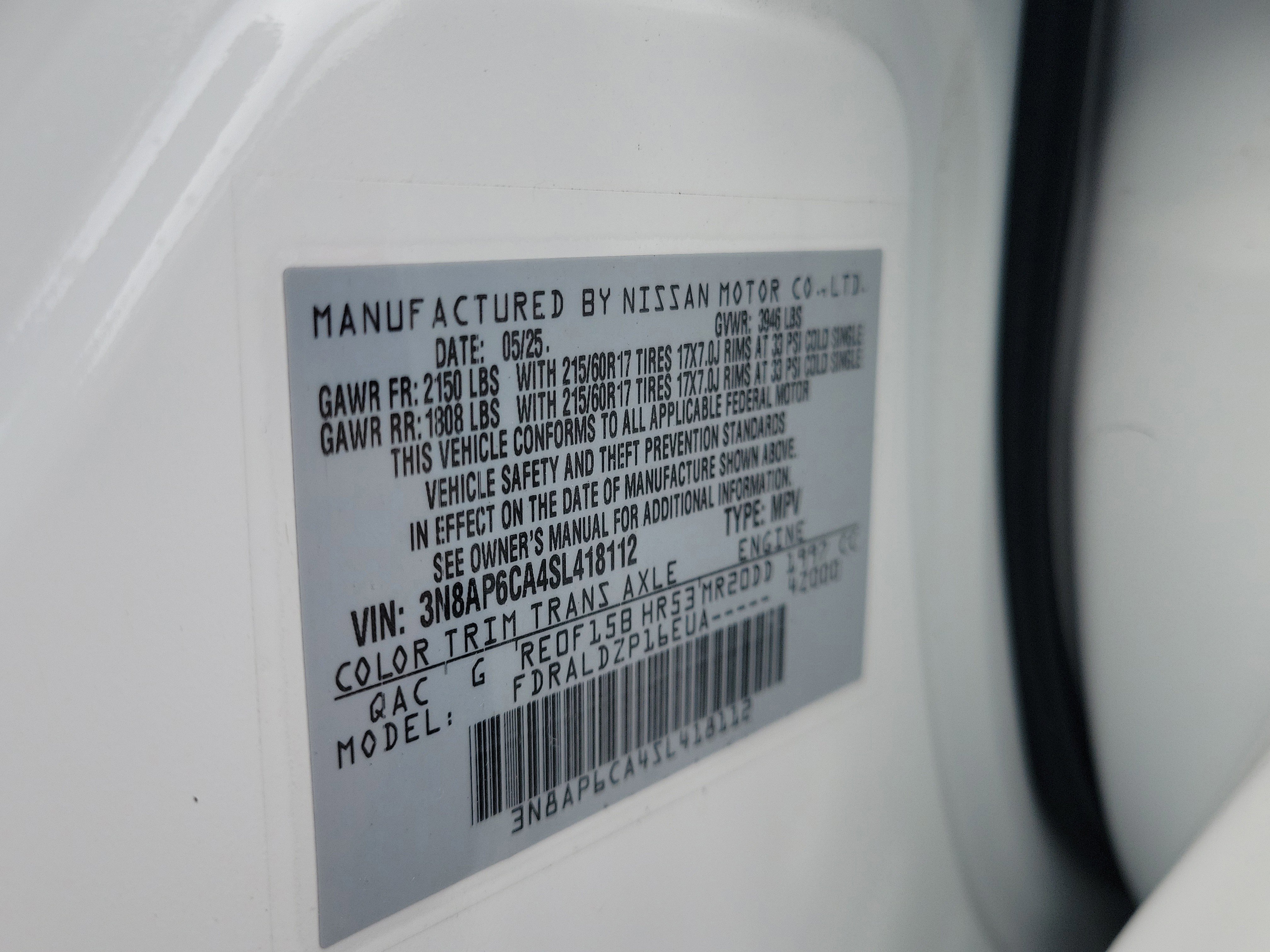 Certified 2025 Nissan Kicks SV image 9