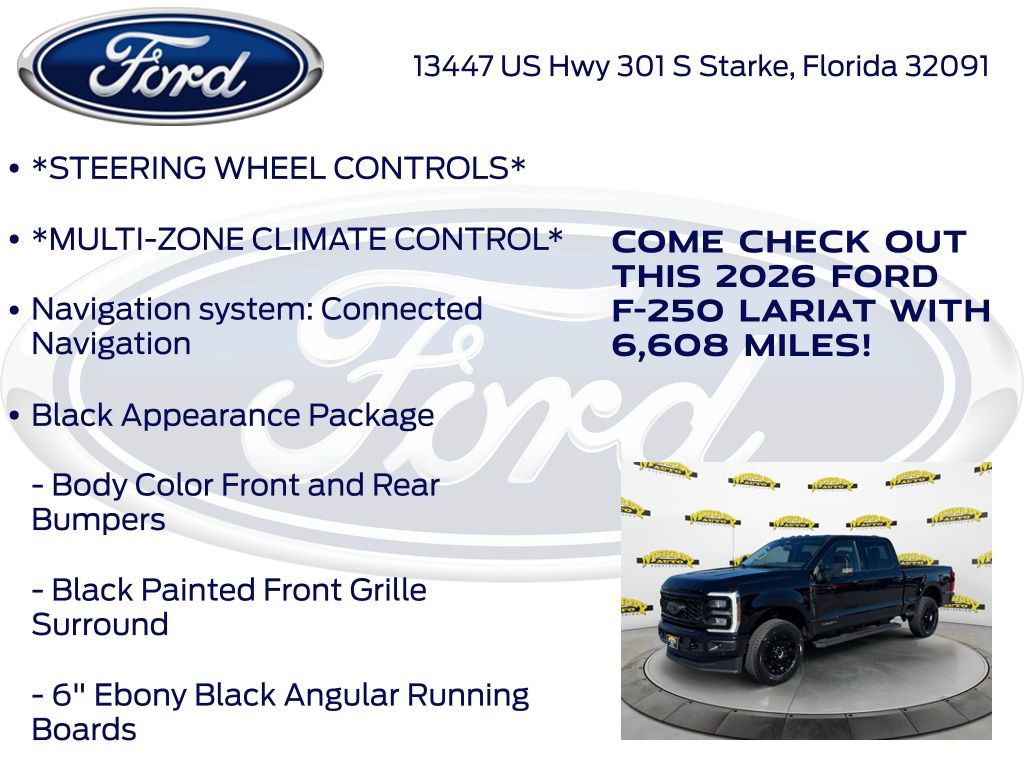 New 2026 Ford F250 Lariat w/ Black Appearance Package AWD/4WD image 15