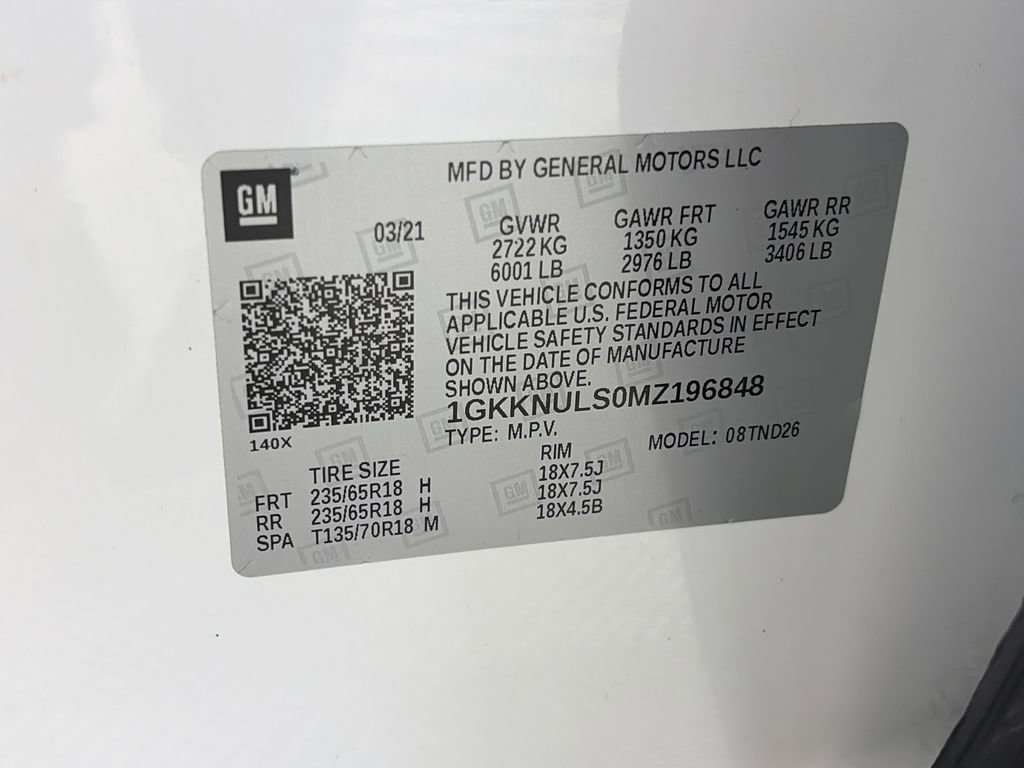 Used 2021 GMC Acadia SLT w/ Technology Package AWD/4WD image 9