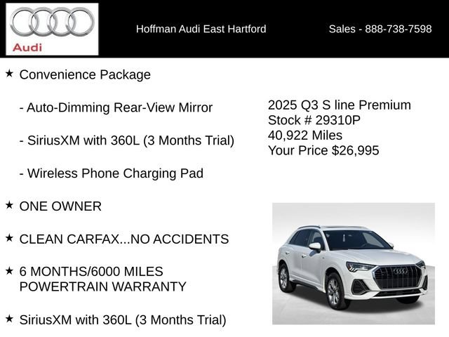 Used 2025 Audi Q3 2.0T Premium AWD/4WD image 12