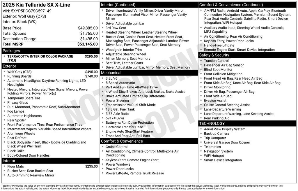 Certified 2025 Kia Telluride SX X-Line image 7
