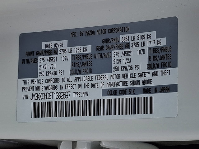 New 2026 MAZDA CX-90 3.3 Turbo w/ Premium Sport Pkg image 21