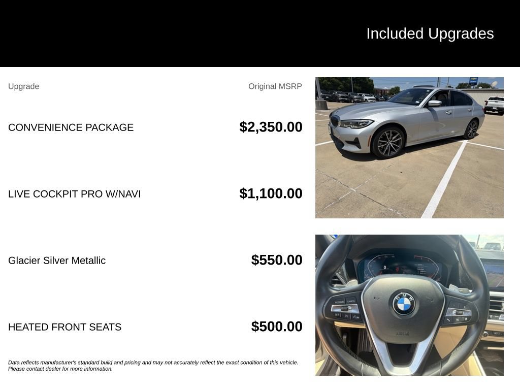 Used 2020 BMW 330i Sedan w/ Convenience Package RWD image 5