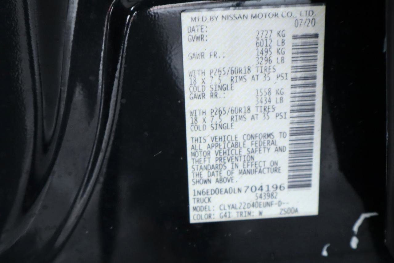Used 2020 Nissan Frontier SV w/ Midnight Edition Floor Mats RWD image 46