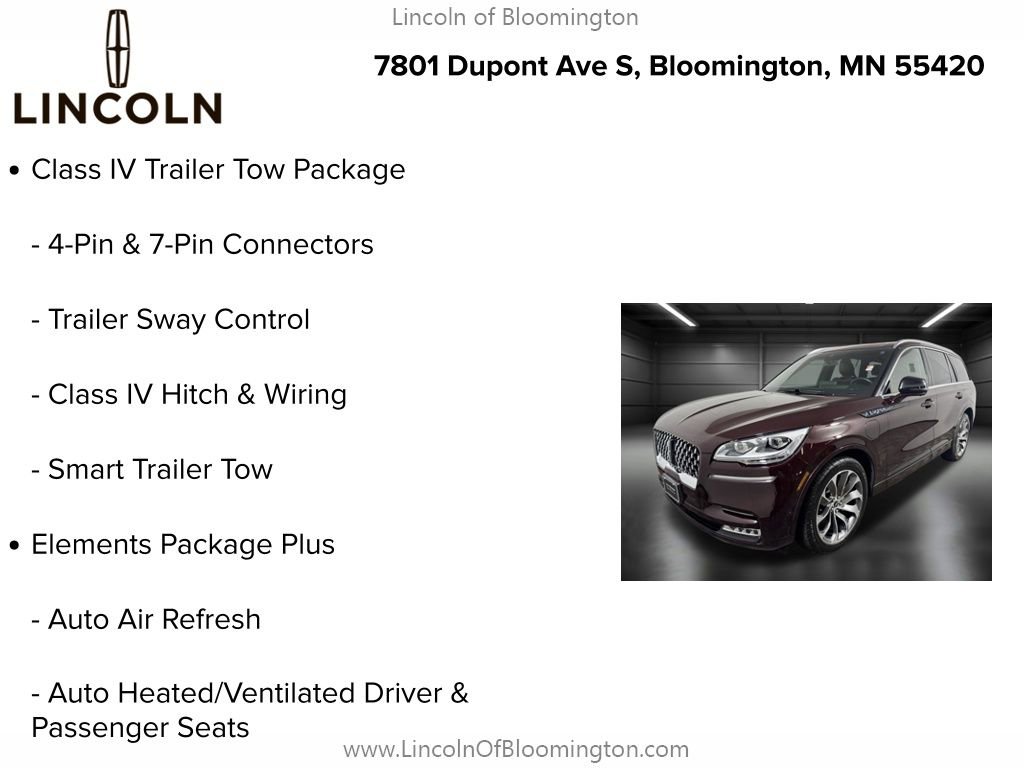 Certified 2023 Lincoln Aviator Grand Touring w/ Equipment Group 301A AWD/4WD image 10