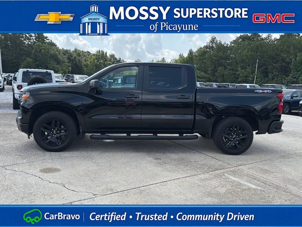 Certified 2025 Chevrolet Silverado 1500 Custom w/ Turbomax Blackout Package AWD/4WD image 3