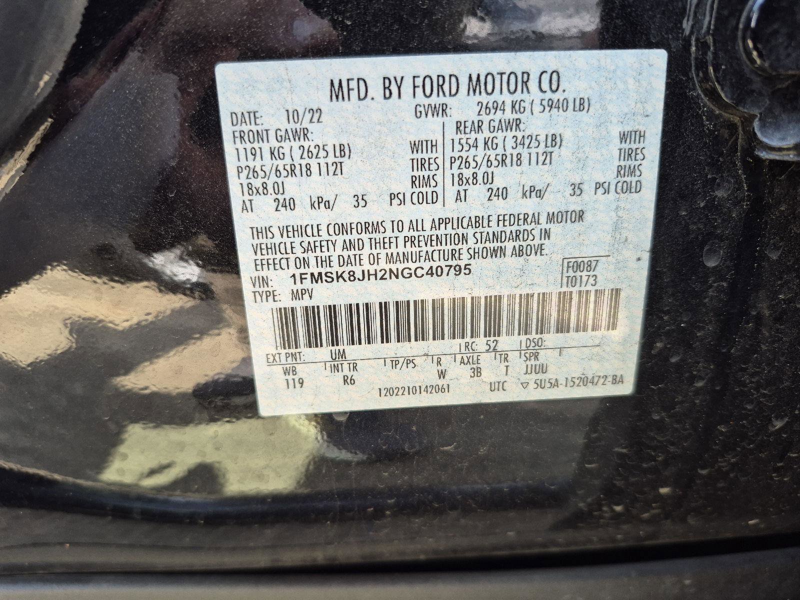 Used 2022 Ford Explorer Timberline w/ Timberline Technology Package image 6