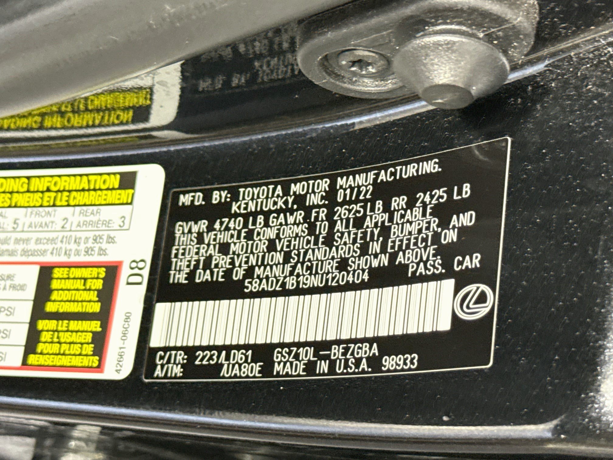 Used 2022 Lexus ES 350 w/ Premium Package FWD image 40