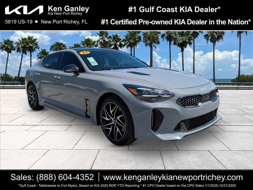 Certified 2023 Kia Stinger GT-Line w/ Sun & Sound Package RWD image 1