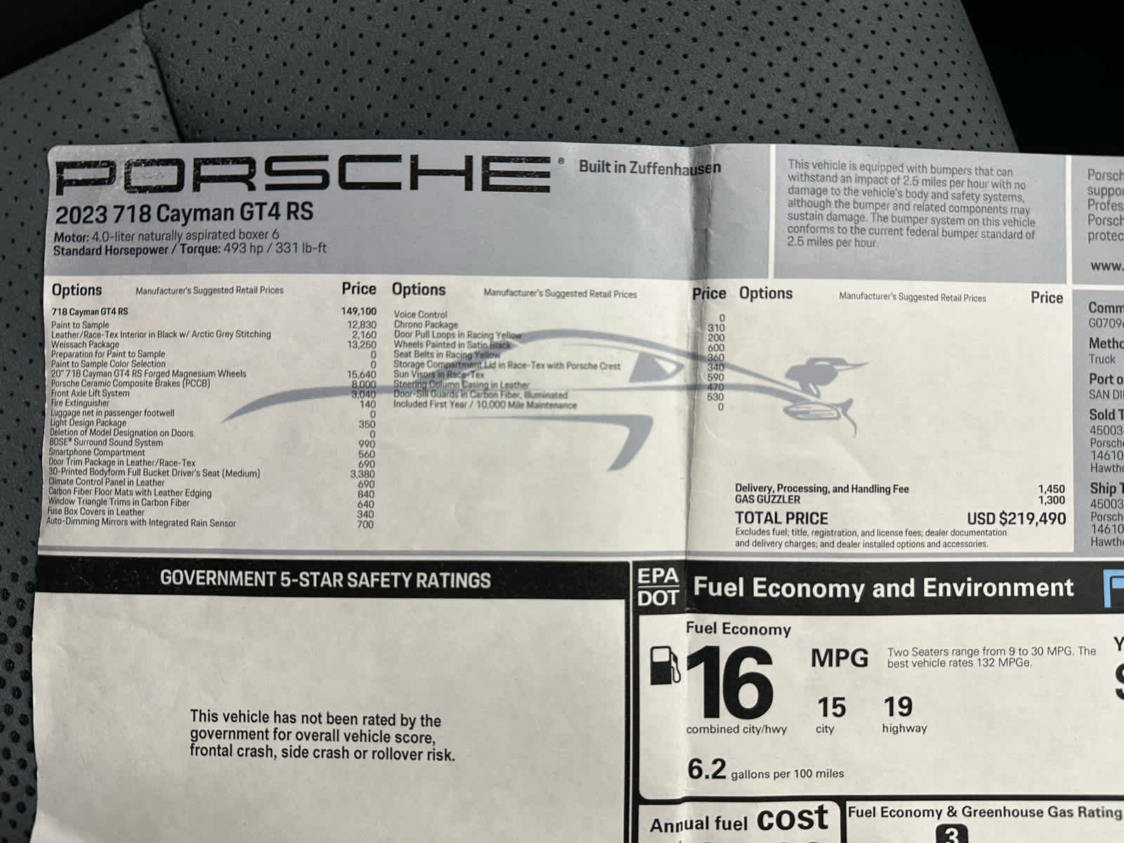 Used 2023 Porsche 718 Cayman GT4 RS RWD image 32