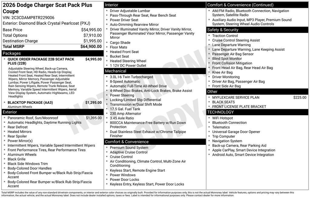 New 2026 Dodge Charger Scat Pack AWD/4WD image 6