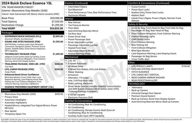 Used 2024 Buick Enclave Essence w/ Experience Buick Package image 5