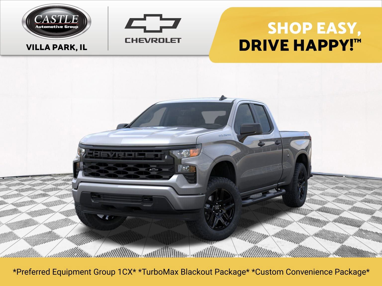 New 2025 Chevrolet Silverado 1500 Custom w/ Turbomax Blackout Package image 1