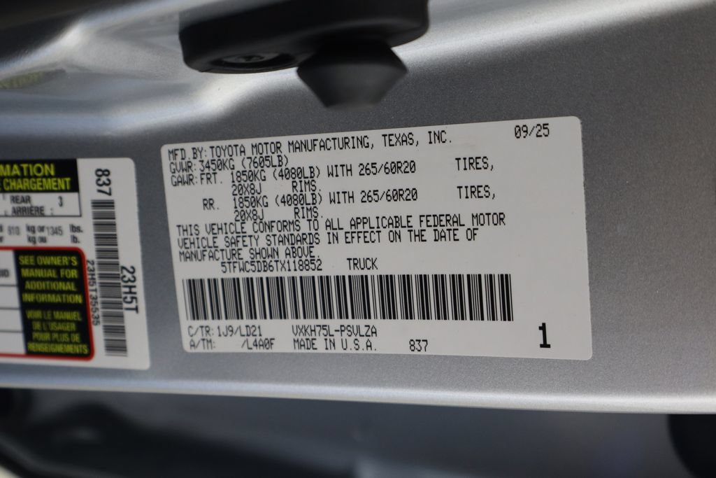 Used 2026 Toyota Tundra Limited w/ Limited PVM Package AWD/4WD image 39