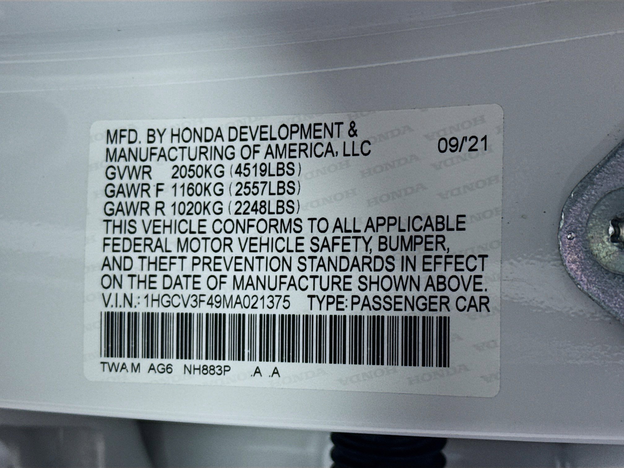 Used 2021 Honda Accord EX image 40