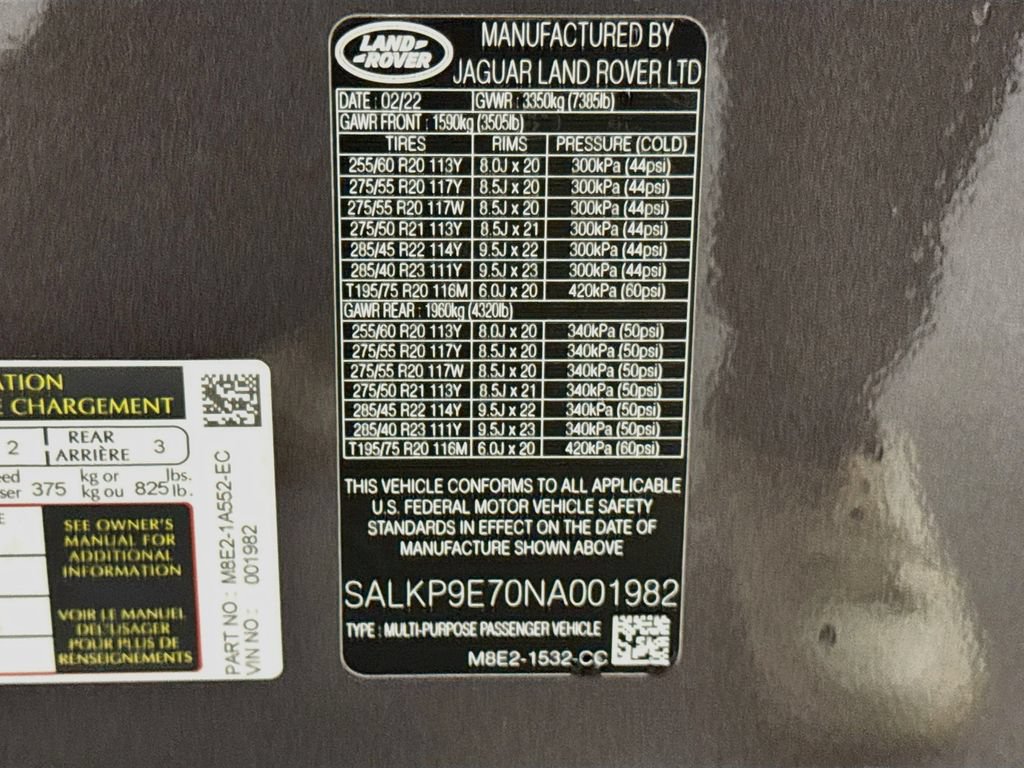 Used 2022 Land Rover Range Rover SE AWD/4WD image 33