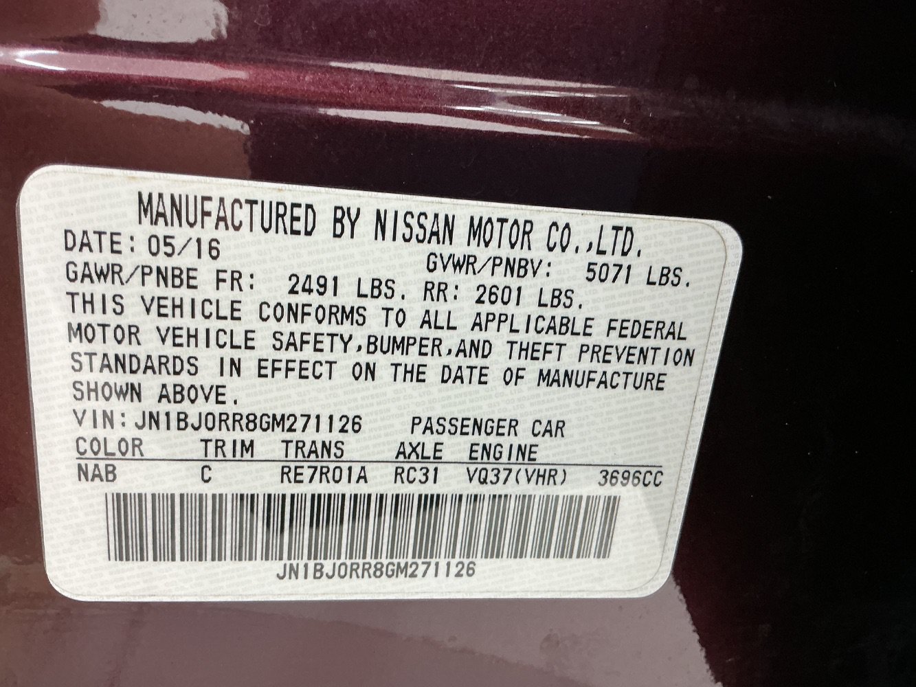 Used 2016 INFINITI QX50 AWD w/ Premium Package image 49