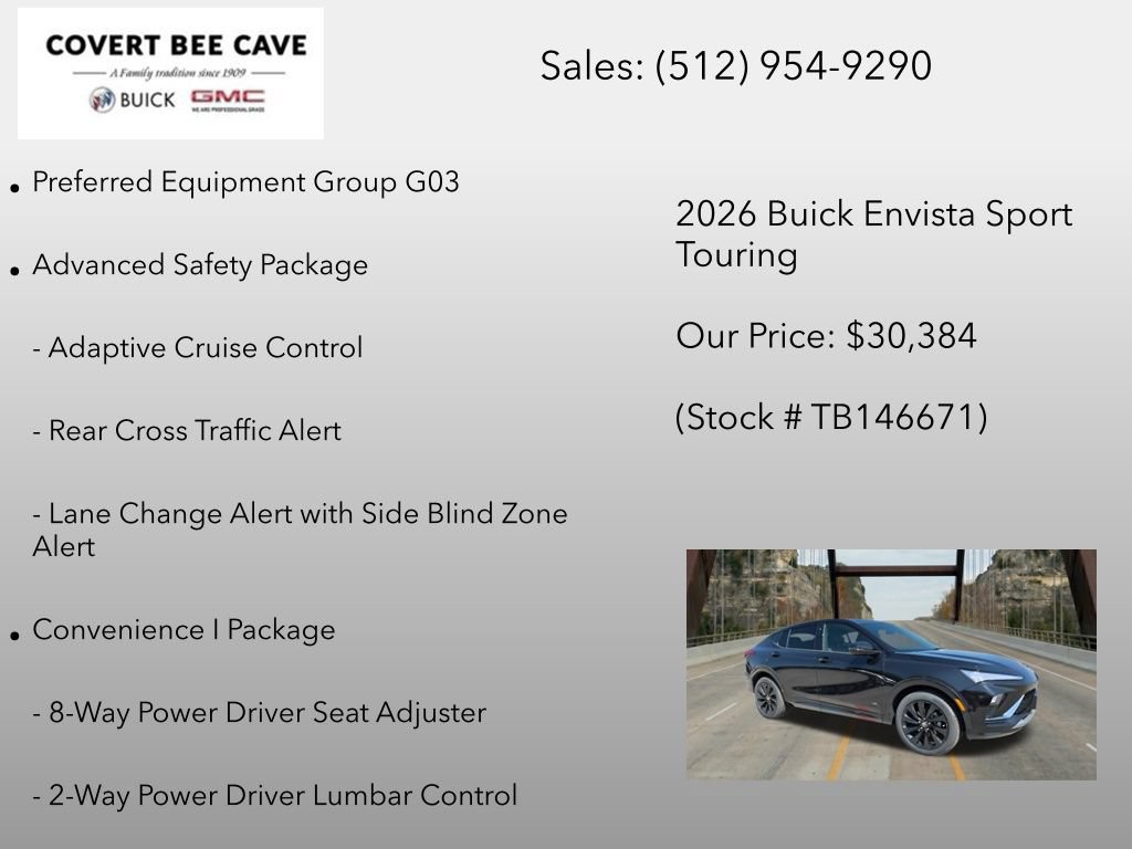 New 2026 Buick Envista Sport Touring w/ Convenience I Package FWD image 6
