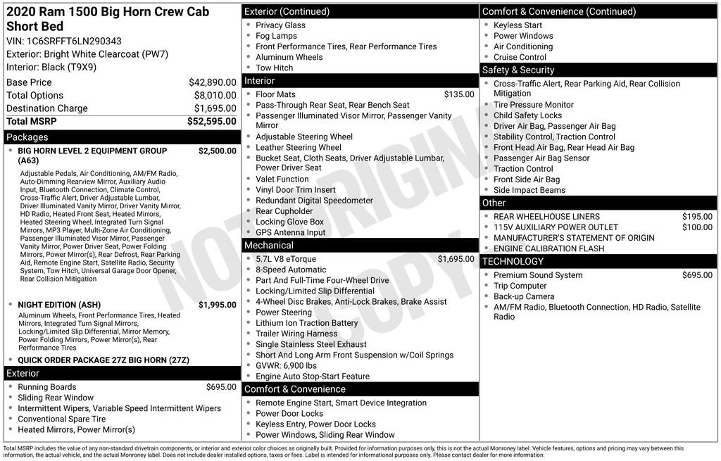 Used 2020 RAM 1500 Big Horn image 34