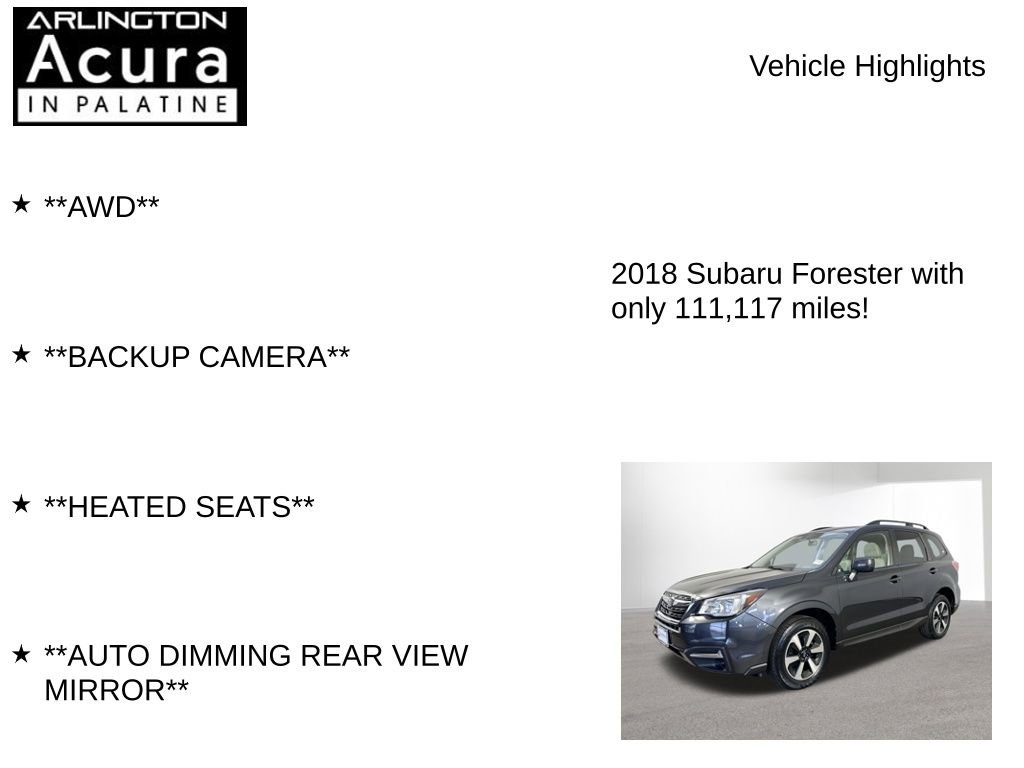 Used 2018 Subaru Forester 2.5i Premium AWD/4WD image 7
