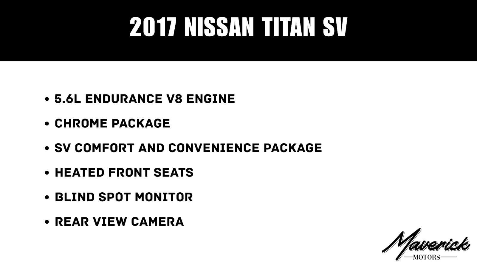 Used 2017 Nissan Titan SV RWD image 2