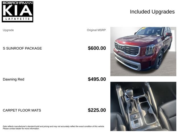 Used 2023 Kia Telluride S w/ S Sunroof Package AWD/4WD image 4