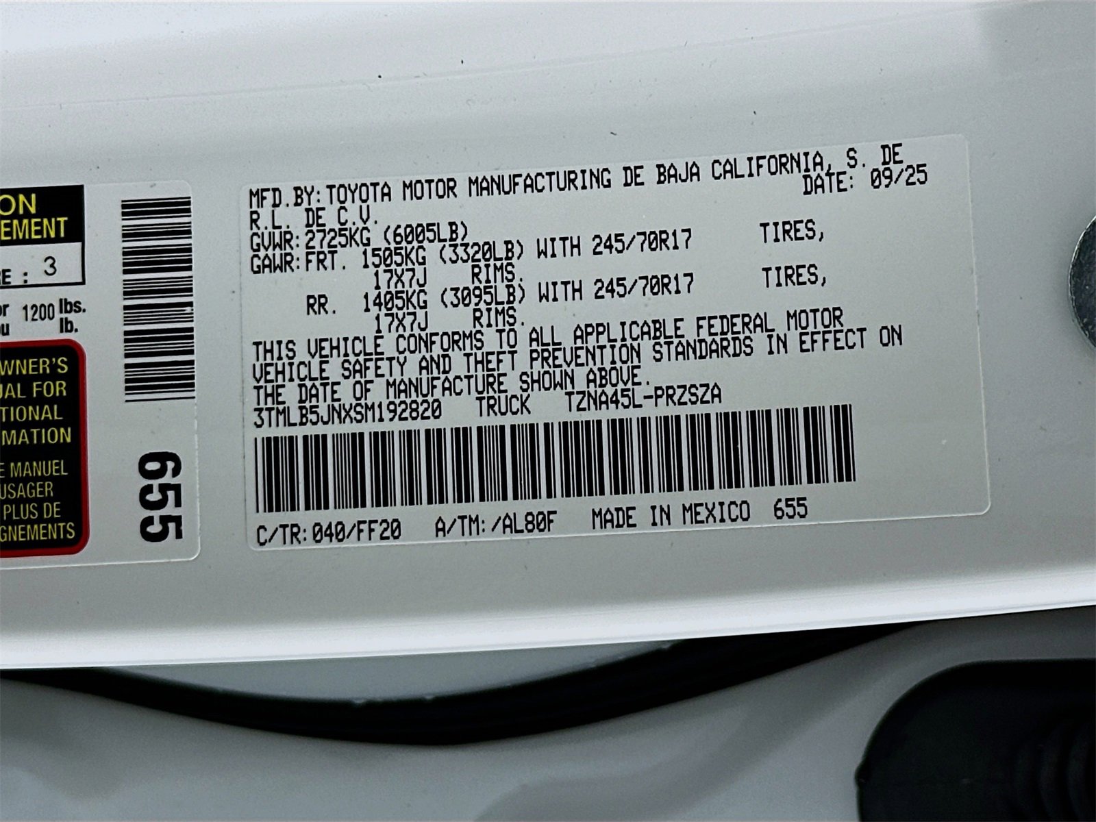 New 2025 Toyota Tacoma SR5 image 31