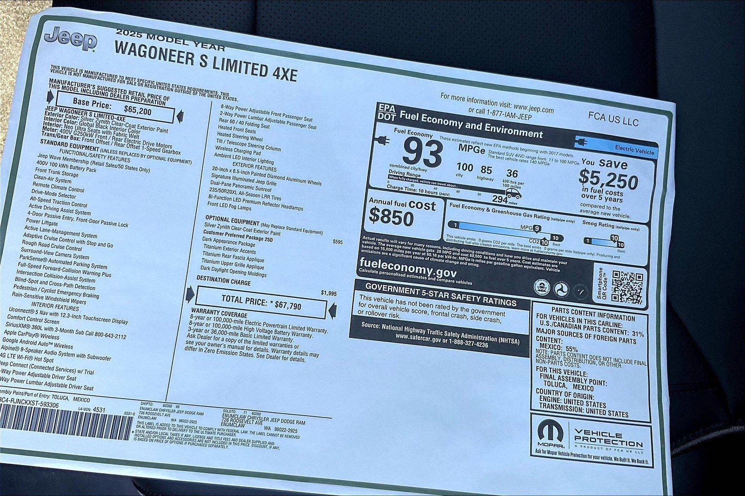 New 2025 Jeep Wagoneer S Limited image 14