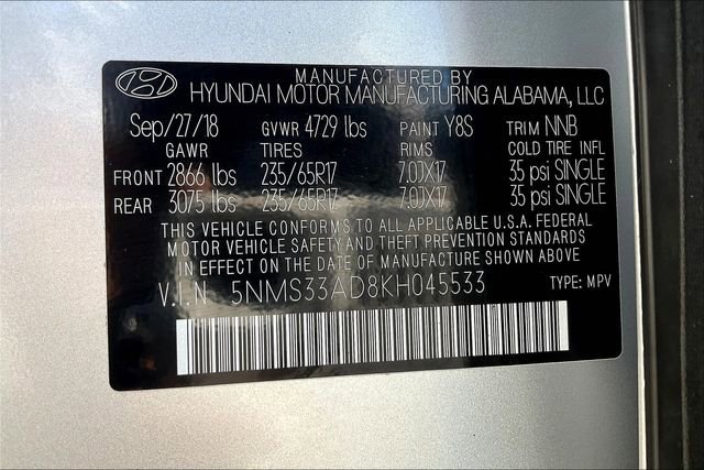 Used 2019 Hyundai Santa Fe SEL image 32