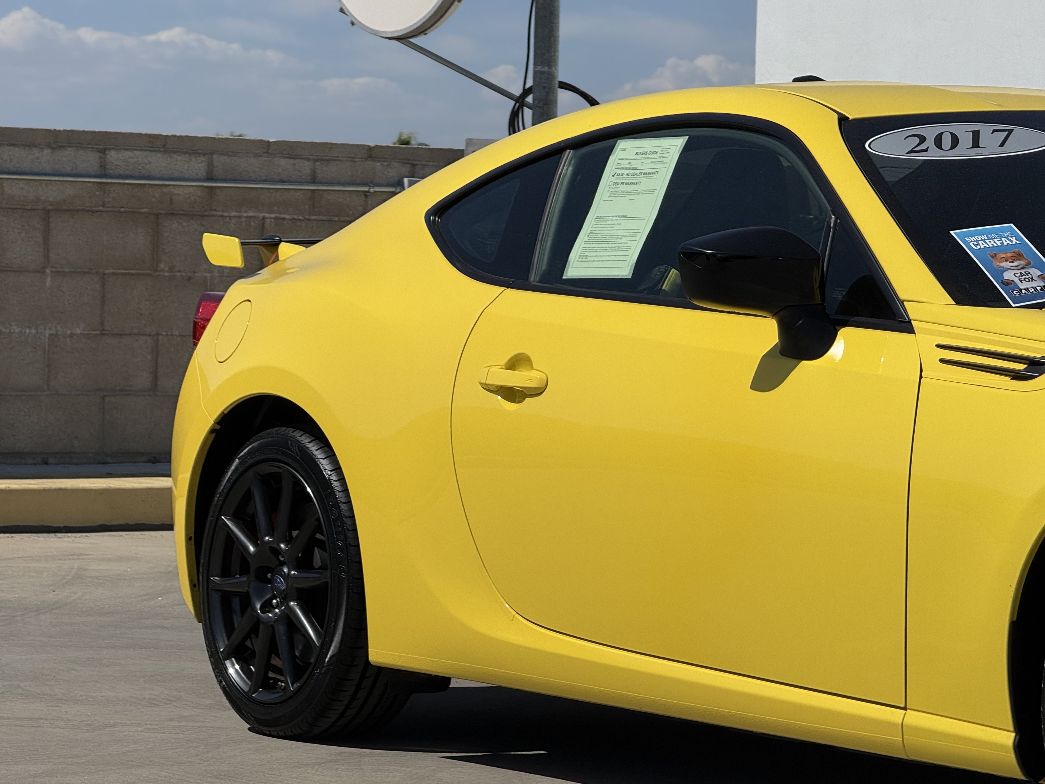 Used 2017 Subaru BRZ Series.Yellow RWD image 5