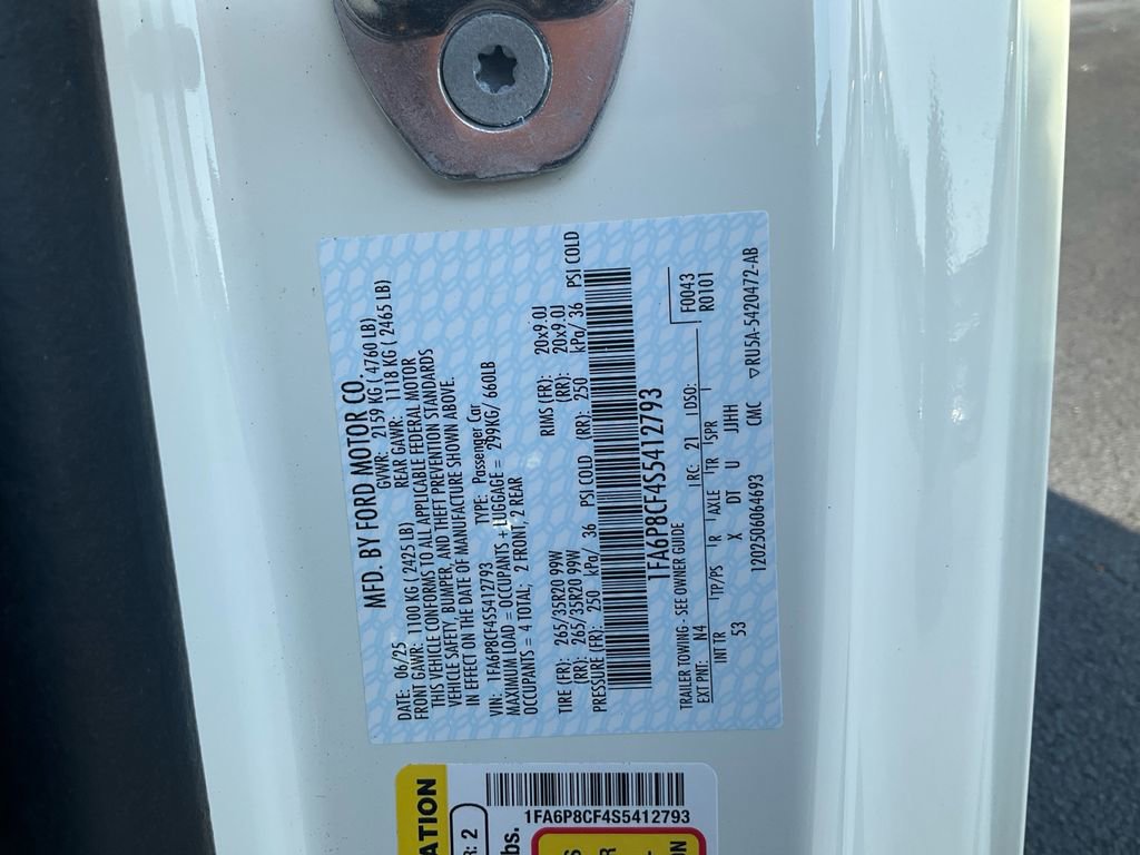 New 2025 Ford Mustang GT Premium w/ 60th Anniversary Package image 16