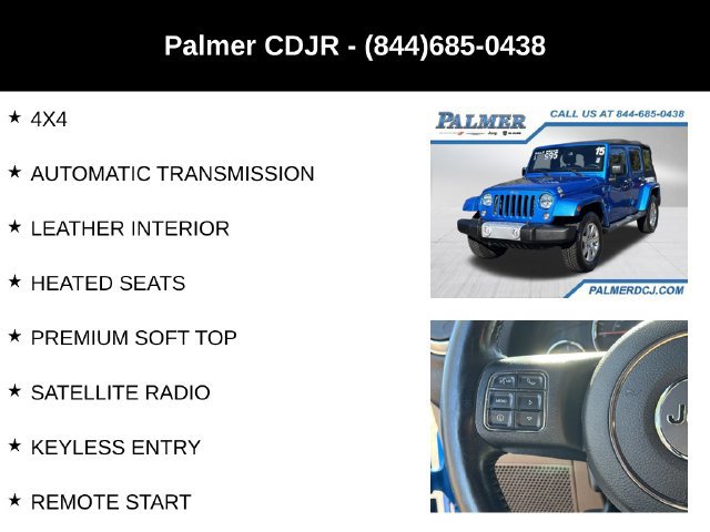 Used 2015 Jeep Wrangler Unlimited Sahara w/ Connectivity Group AWD/4WD image 6