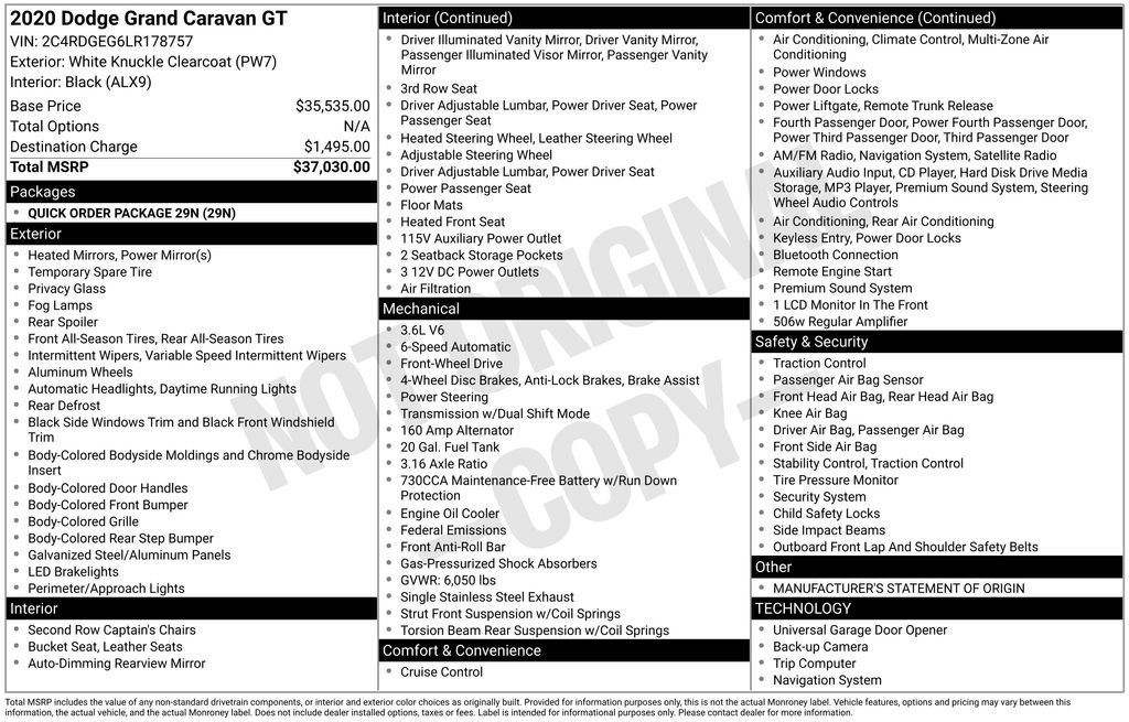 Used 2020 Dodge Grand Caravan GT image 16