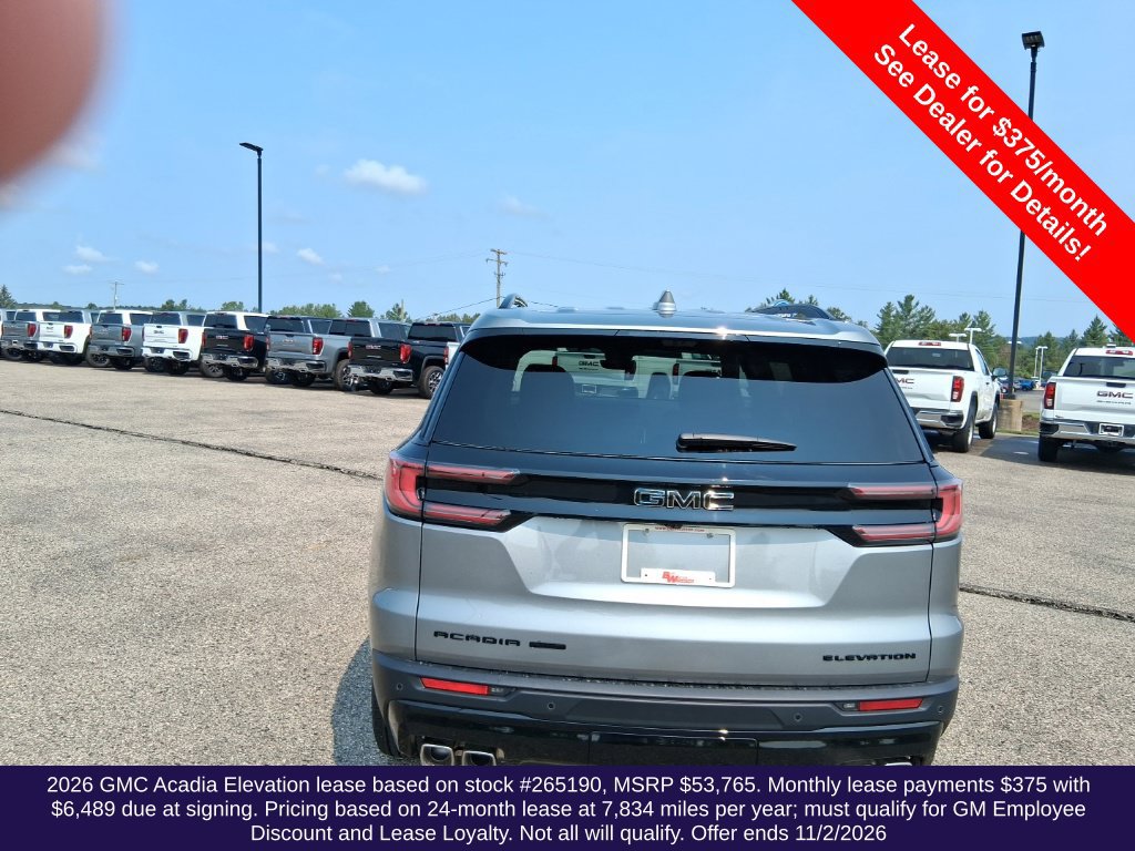 New 2026 GMC Acadia Elevation w/ Black Edition AWD/4WD image 4