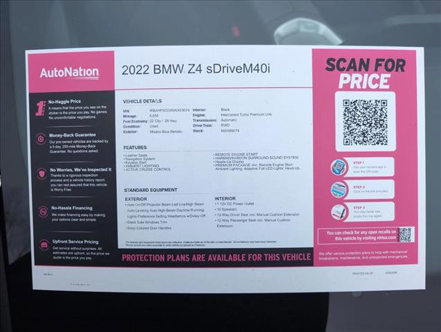 Used 2022 BMW Z4 M40i w/ Premium Package image 24