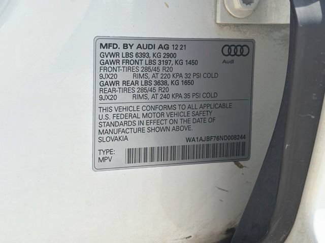 Used 2022 Audi Q7 2.0T Premium w/ Convenience Package AWD/4WD image 45