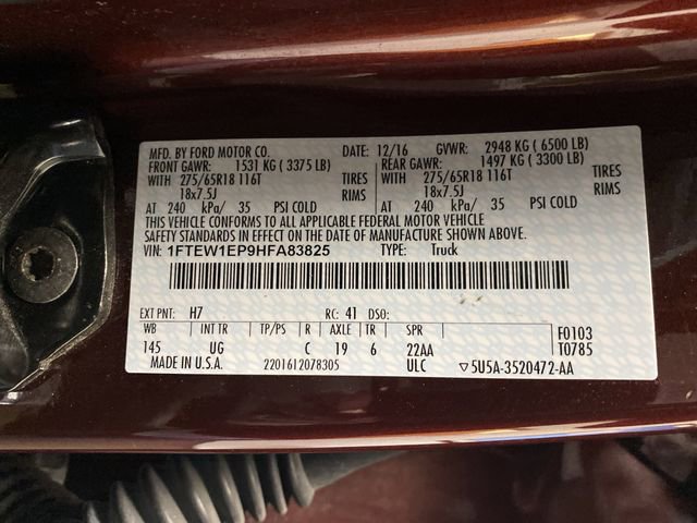 Used 2017 Ford F150 XLT w/ Equipment Group 302A Luxury image 40