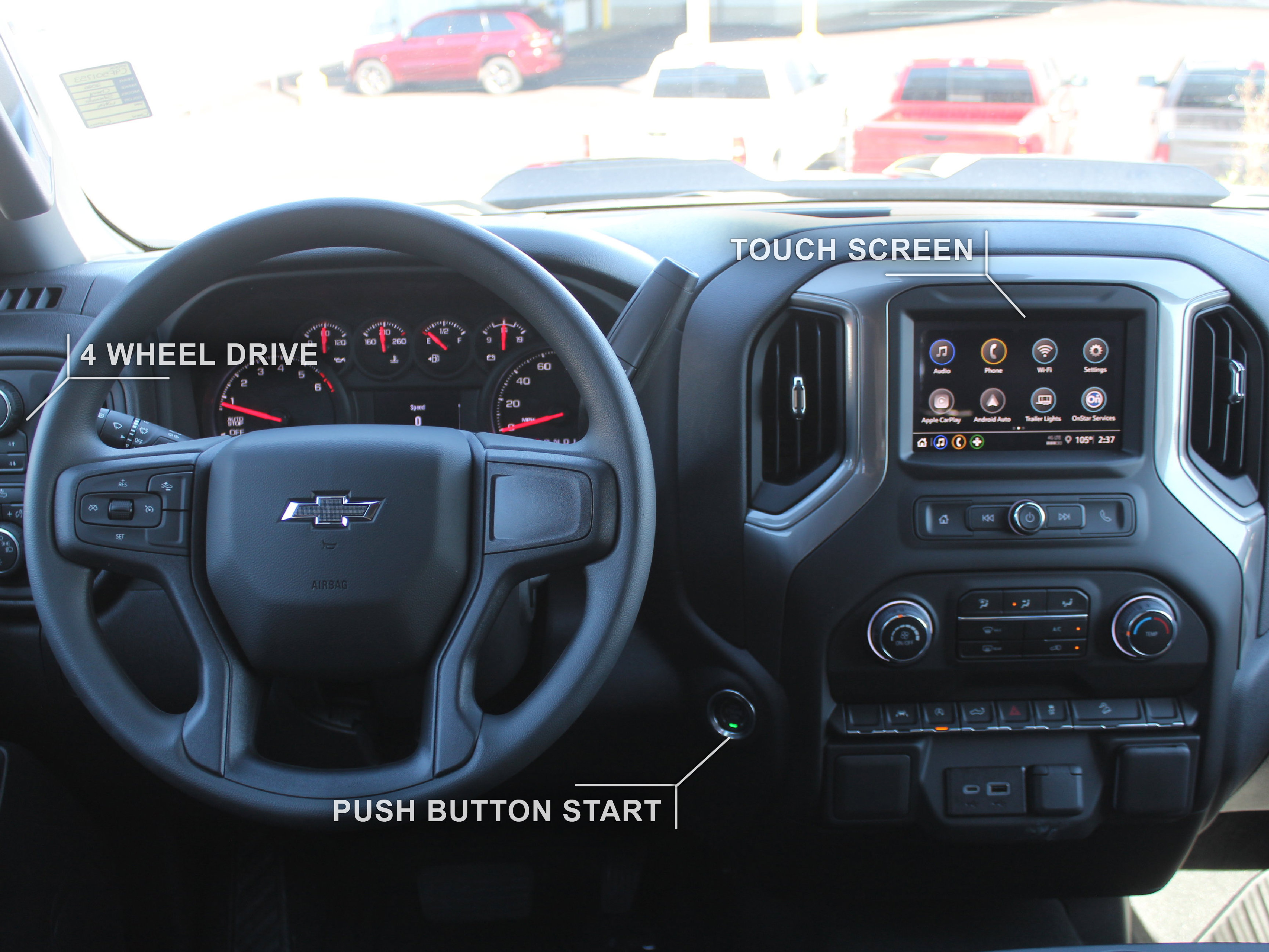 New 2026 Chevrolet Silverado 1500 Custom Trail Boss w/ Dark Appearance Package AWD/4WD image 3
