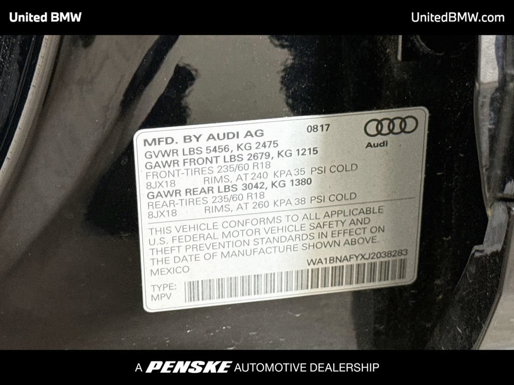 Used 2018 Audi Q5 2.0T Premium Plus w/ Premium Plus Package AWD/4WD image 22