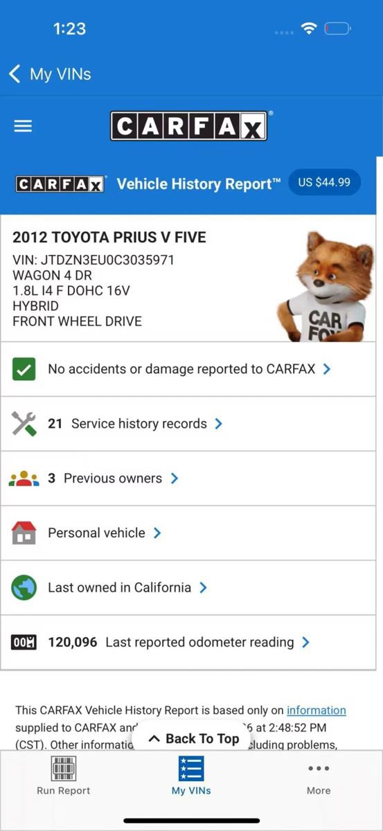 Used 2012 Toyota Prius V Five image 19