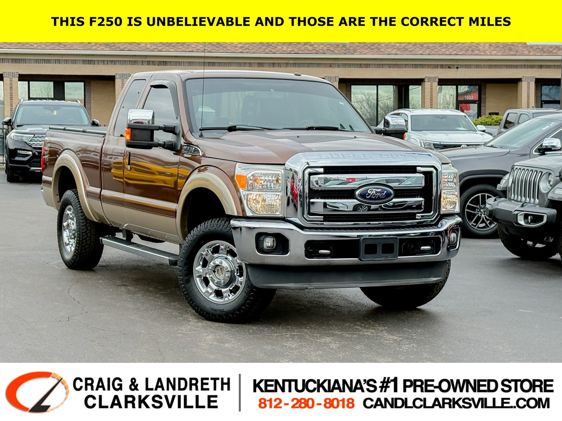 Used 2012 Ford F250 Lariat w/ Chrome Pkg image 1