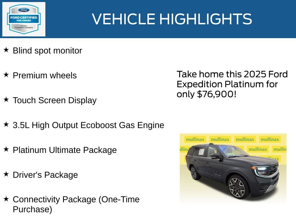 Used 2025 Ford Expedition Platinum w/ Platinum Ultimate Package AWD/4WD image 21