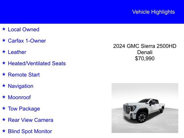 Used 2024 GMC Sierra 2500 Denali w/ Denali Reserve Package image 2