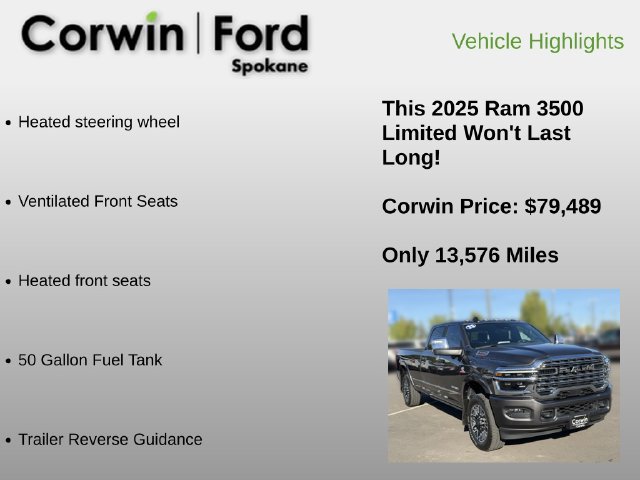 Used 2025 RAM 3500 Limited AWD/4WD image 12