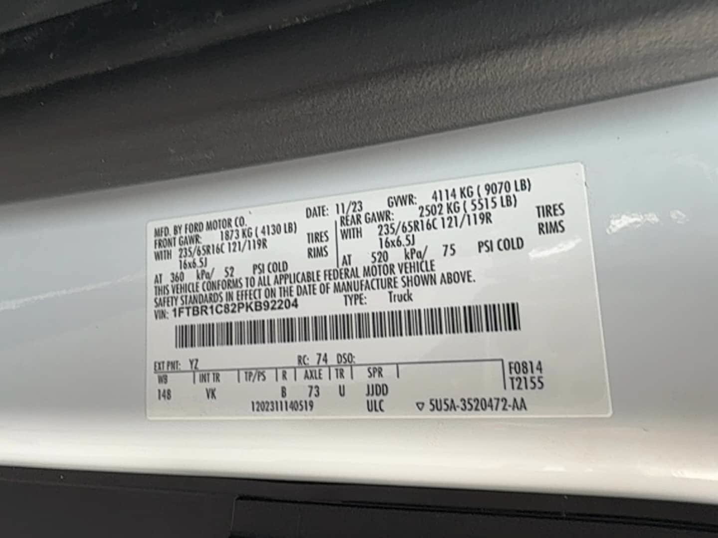 Used 2023 Ford Transit 250 Medium Roof w/ Load Area Protection Package RWD image 24